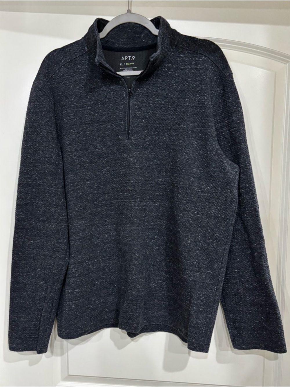 Apt. 9 Men's Dark Charcoal Heather Half-Zip Sweater